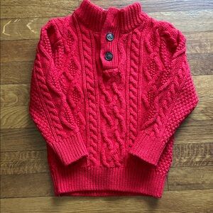 GAP Toddler Red Knit Sweater